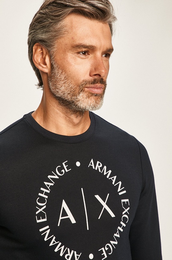 Armani Exchange - Mikina tmavomodrá 8NZM87.Z9N1Z