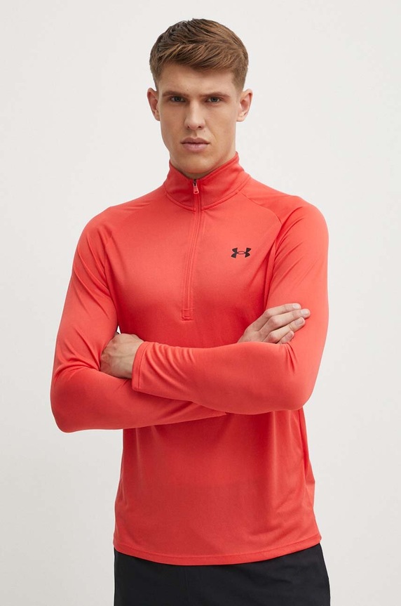 Φούτερ προπόνησης Under Armour Tech 2.0 χωρίς κουκούλα κόκκινο 1328495