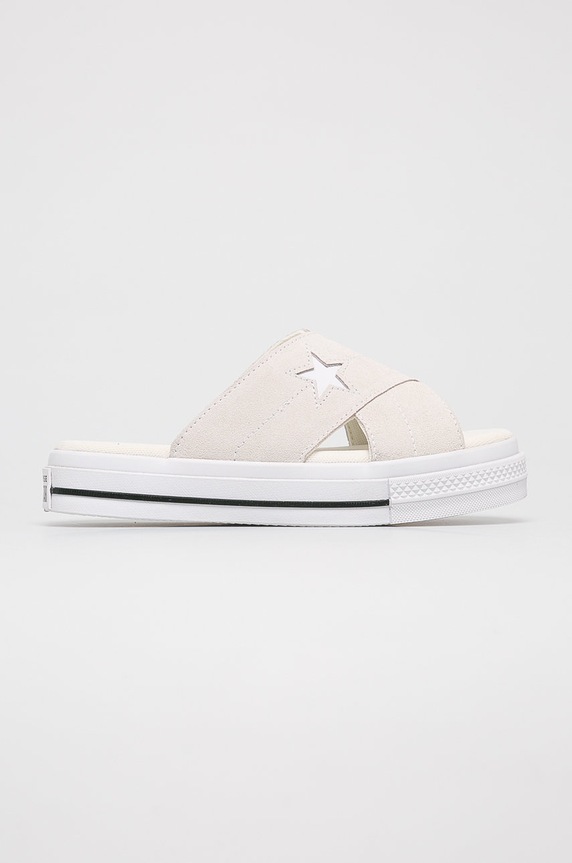 Converse - Šľapky platforma béžová C564144