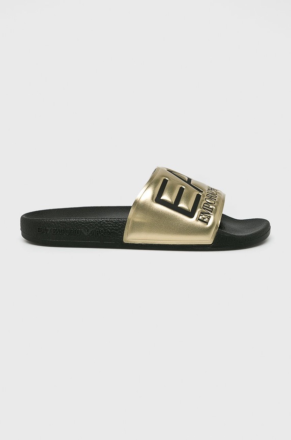 EA7 Emporio Armani - Papucs cipő szintetikus arany XCC22.XCP001