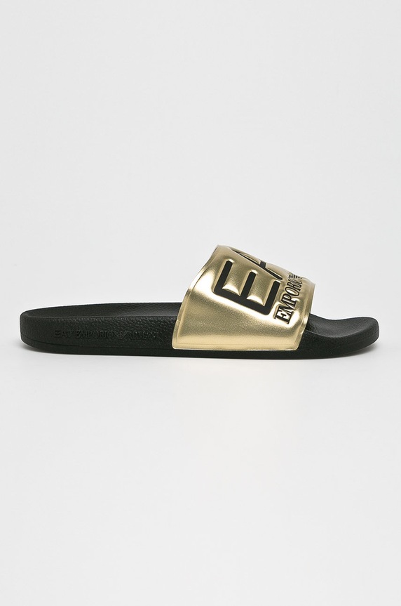 EA7 Emporio Armani klapki złoty XCC22.XCP001.M