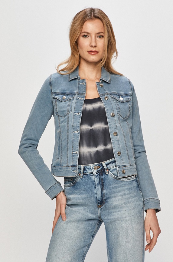 Vero Moda - Kurtka bez podszewki niebieski 10193085