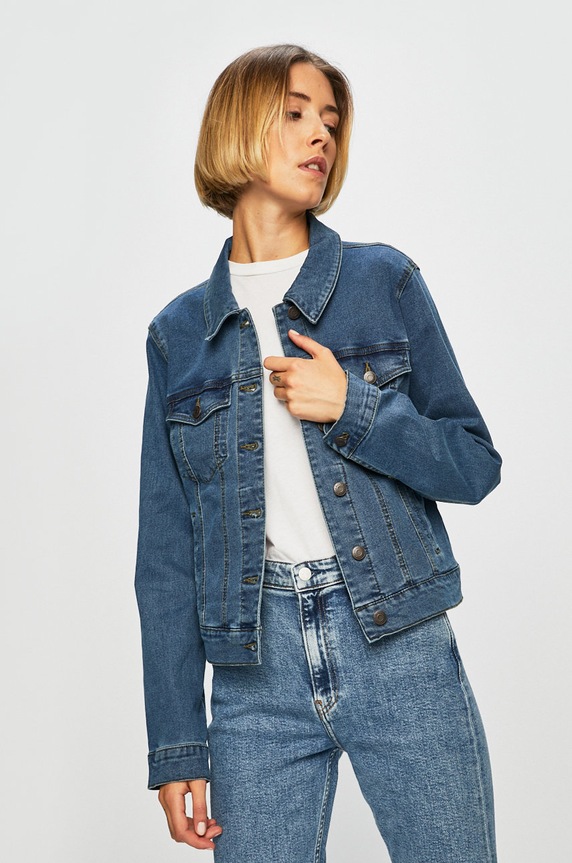 Vero Moda - Rövid kabát nem bélelt kék 10193085