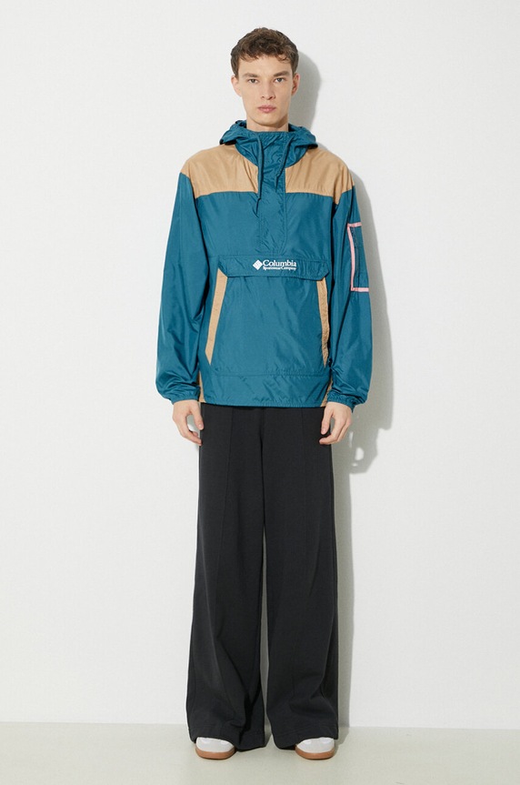 Columbia windbreaker Challenger 1714291 turquoise SS24