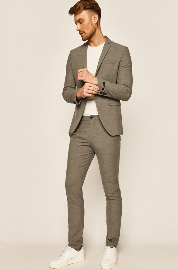 Premium by Jack&Jones - Marynarka 12141107 szary AA00