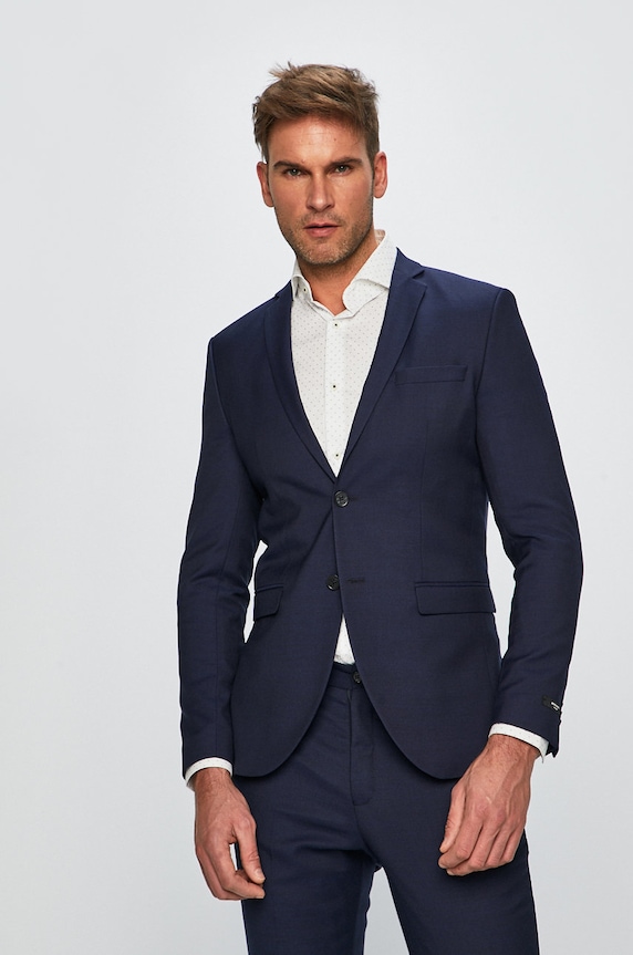 Premium by Jack&Jones - Marynarka tkanina granatowy 12141107