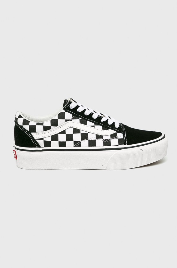 Vans - Tenisówki Old Skool Platform tekstylny czarny VN0A3B3UHRK1