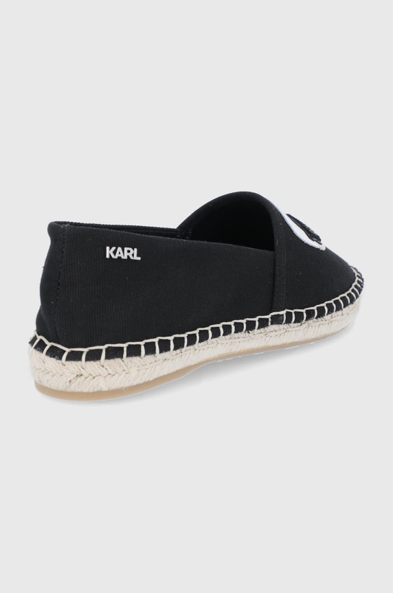 Obuwie Karl Lagerfeld - Espadryle Karl Ikonic Slip On KL80111 KL80111 czarny