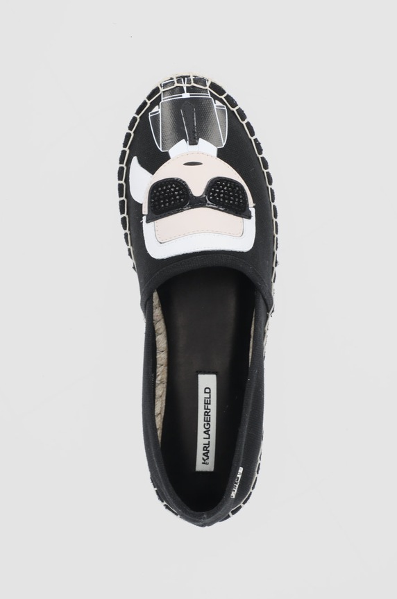 Karl Lagerfeld - Espadryle Karl Ikonic Slip On KL80111 czarny KL80111