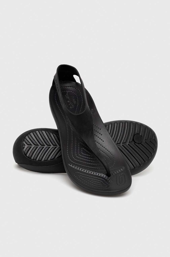 Sandály Crocs černá 205468.SERENA.FLIP.W