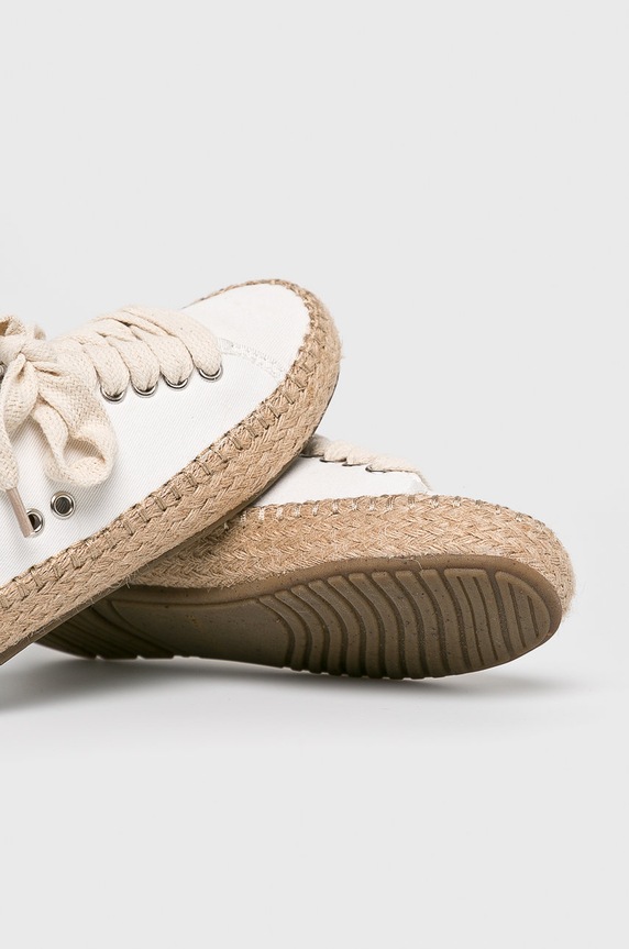 Emu Australia - Espadryle dziecięce Agonis Teens biały T11411