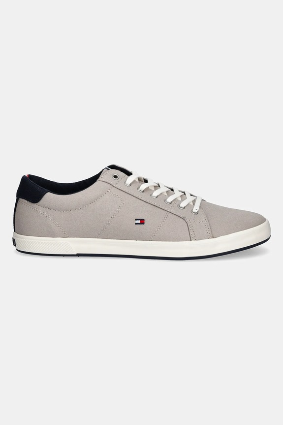 Tommy Hilfiger - Πάνινα παπούτσια ICONIC LONG LACE SNEAKER FM0FM01536 μπεζ SS23