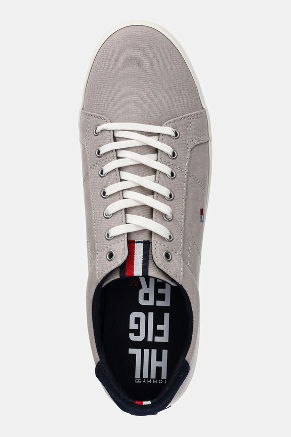 Tommy Hilfiger - Πάνινα παπούτσια ICONIC LONG LACE SNEAKER μπεζ FM0FM01536