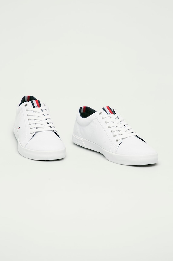 Tommy Hilfiger - Πάνινα παπούτσια ICONIC LONG LACE SNEAKER FM0FM01536 λευκό SS23