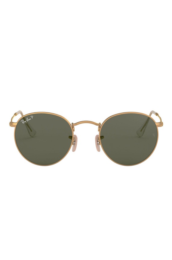 Ray-Ban – Okulary ROUND METAL złoty 0RB3447.112/58.50.