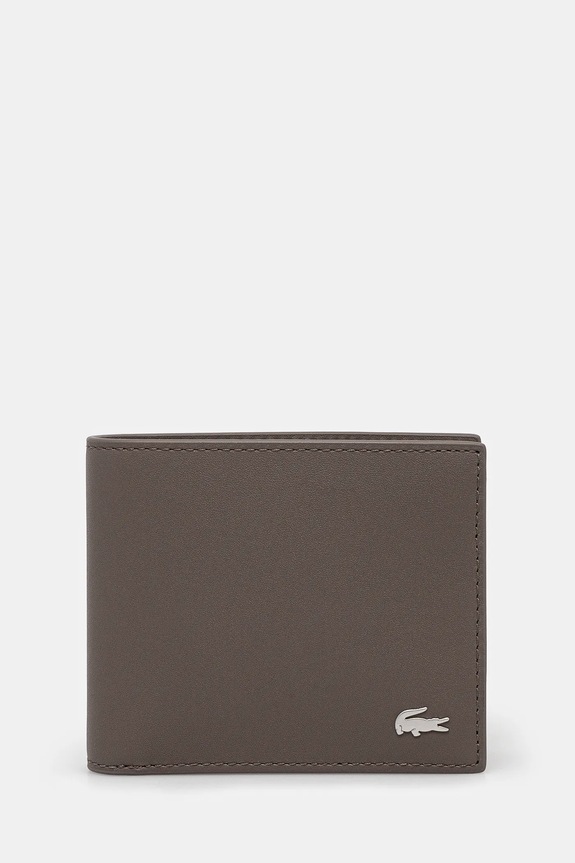 Lacoste δερμάτινο πορτοφόλι μπεζ NH1115FG