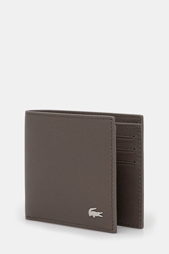 Lacoste δερμάτινο πορτοφόλι NH1115FG μπεζ SS26
