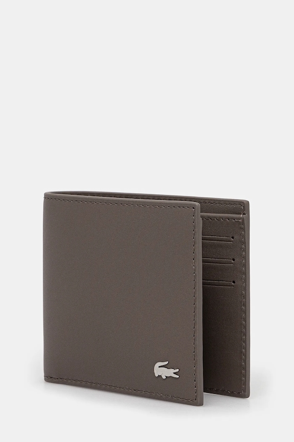 Lacoste δερμάτινο πορτοφόλι NH1115FG μπεζ SS26