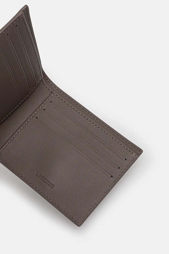 Lacoste δερμάτινο πορτοφόλι μπεζ NH1115FG