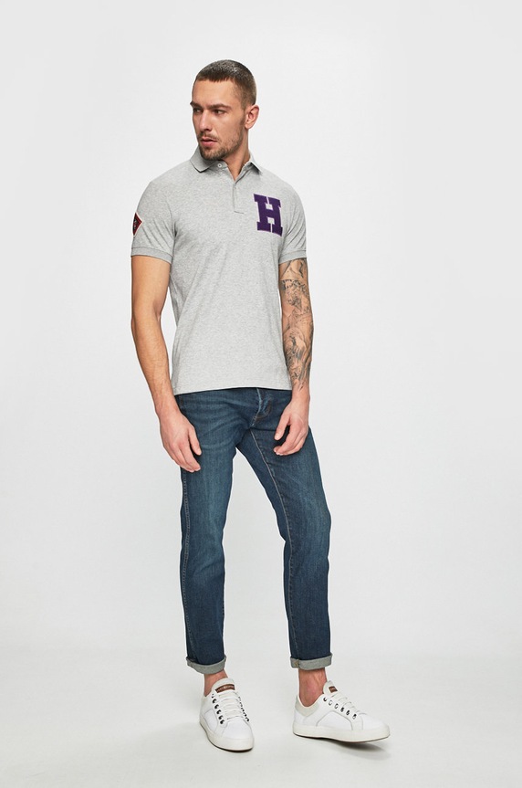 Tommy Hilfiger - Πόλο MW0MW08833 γκρί SS19