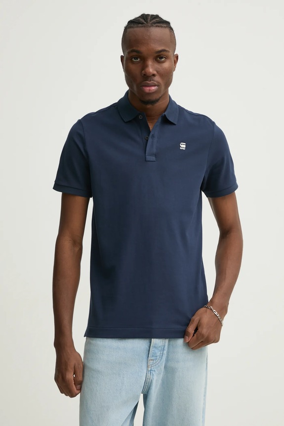 G-Star polo tessuto elasticizzato blu navy D11595.5864.6067