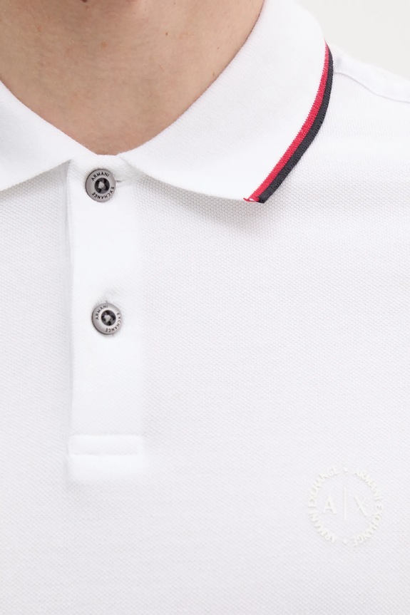 Armani Exchange pamut póló fehér 8NZF75.Z8M5Z