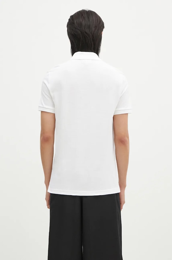 Îmbrăcăminte Lacoste polo de bumbac PH4012 alb