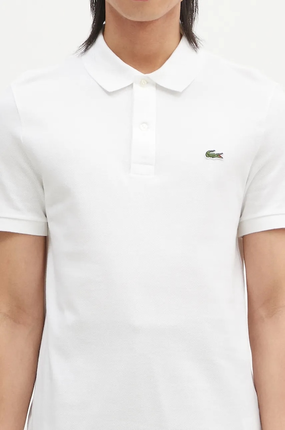 Lacoste polo de bumbac alb PH4012