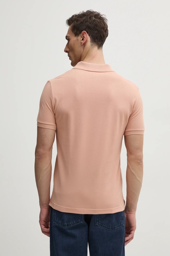 Odzież Lacoste polo bawełniane PH4012 pomarańczowy