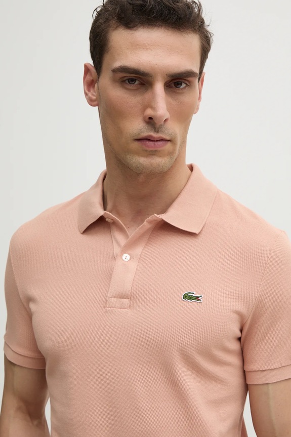 Lacoste polo bawełniane pomarańczowy PH4012