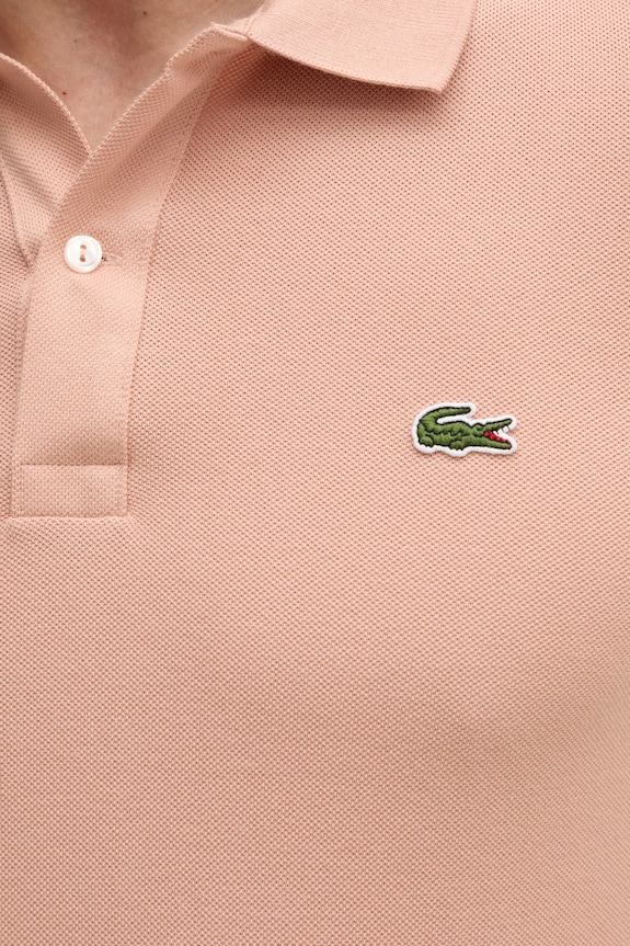 Lacoste polo bawełniane PH4012 pomarańczowy