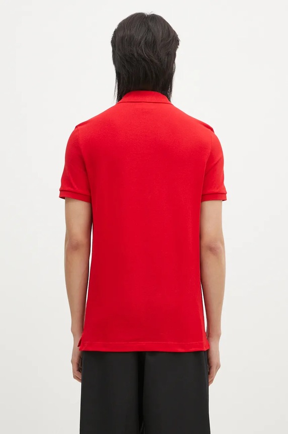 Îmbrăcăminte Lacoste polo de bumbac PH4012 rosu