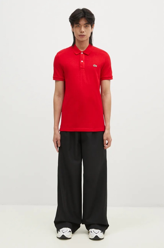 Lacoste polo de bumbac PH4012 rosu