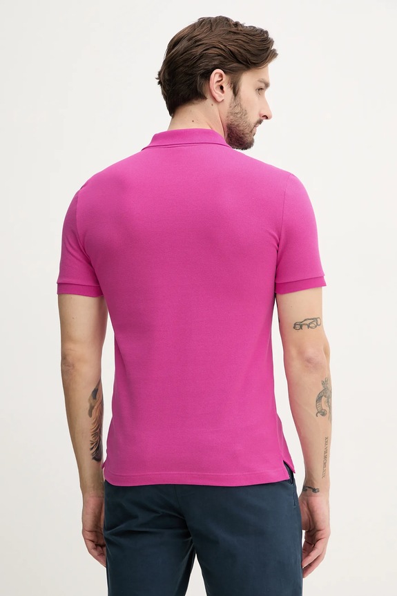 Odzież Lacoste polo bawełniane PH4012 różowy