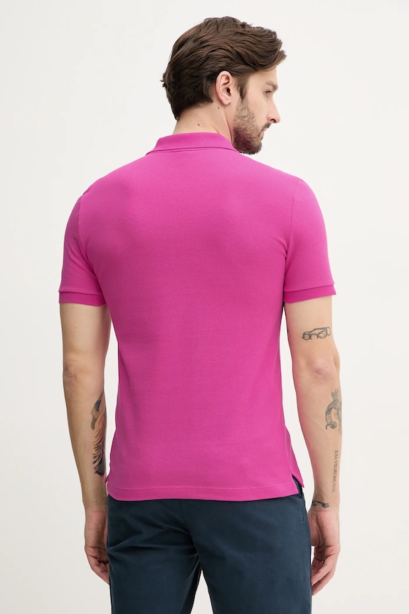 Odzież Lacoste polo bawełniane PH4012 różowy