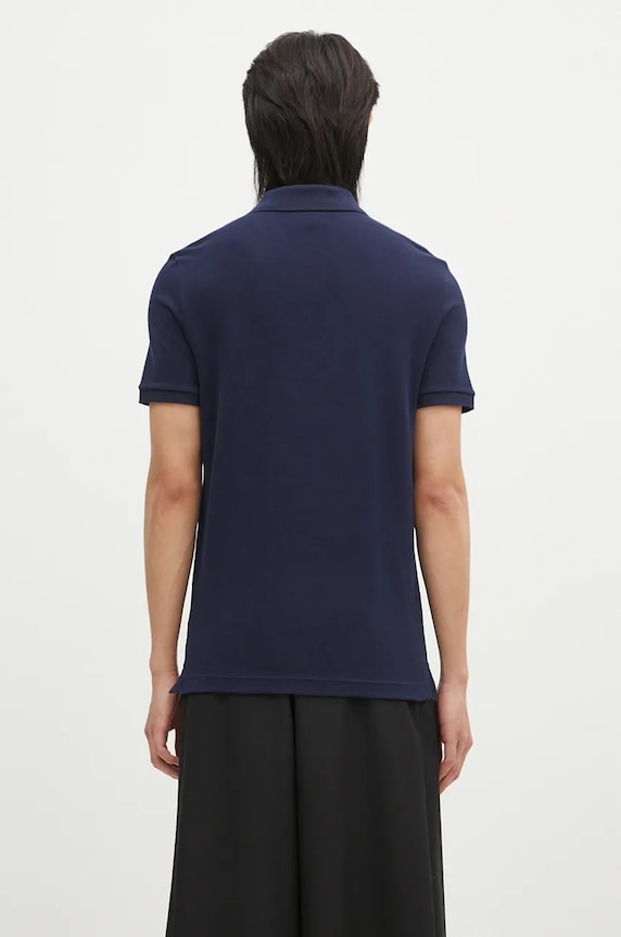 Clothing Lacoste Silver Chine Petit Pique Slim Fit Polo Navy PH4012 navy