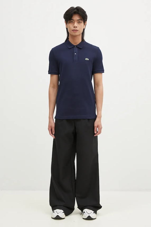 Lacoste Silver Chine Petit Pique Slim Fit Polo Navy PH4012 navy