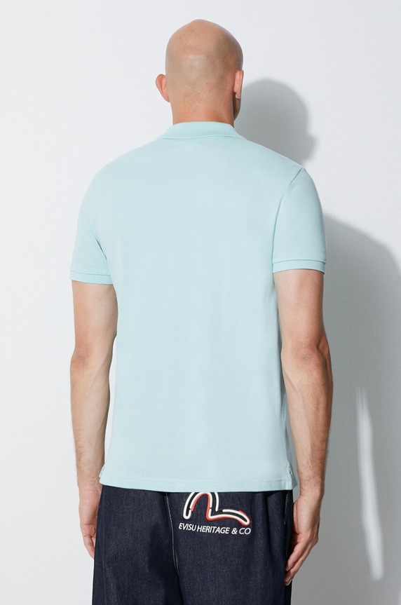 Îmbrăcăminte Lacoste polo de bumbac PH4012 turcoaz