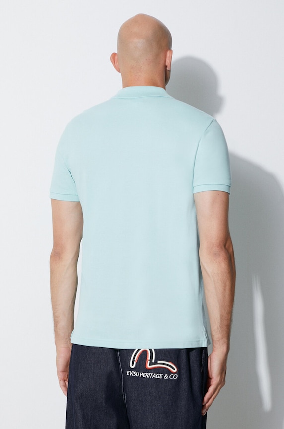 Îmbrăcăminte Lacoste polo de bumbac PH4012 turcoaz