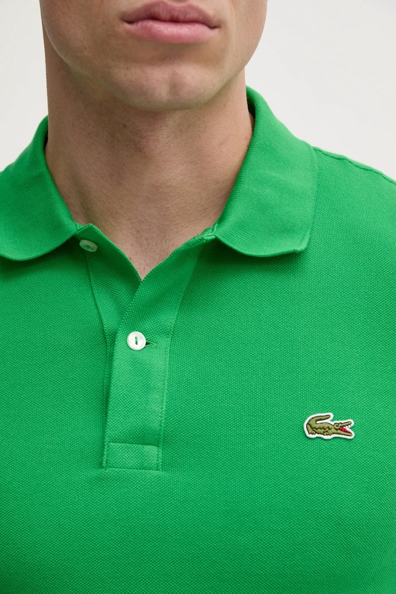Бавовняне поло Lacoste PH4012 зелений
