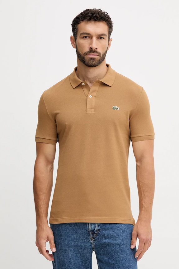 Lacoste cotton polo shirt beige PH4012