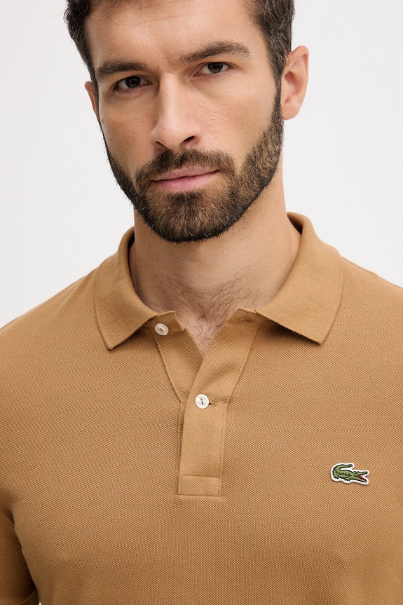 Lacoste cotton polo shirt beige PH4012