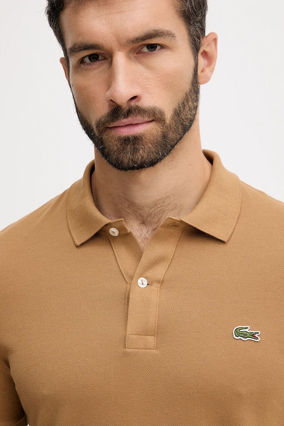 Lacoste cotton polo shirt beige PH4012
