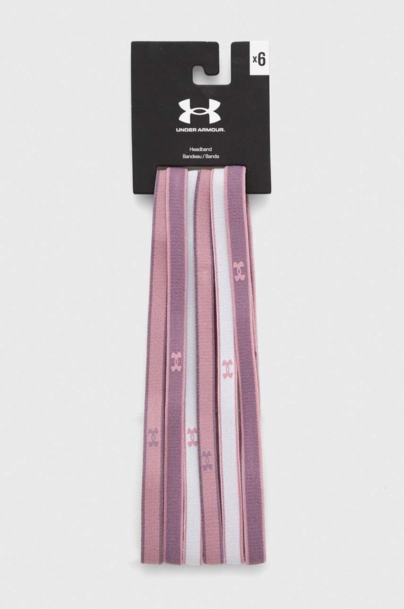 Under Armour bentite pentru cap 6-pack roz 1286016