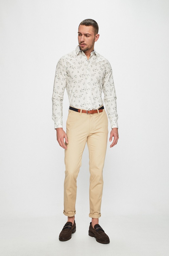 Selected Homme - Spodnie 16048756 beżowy AA00