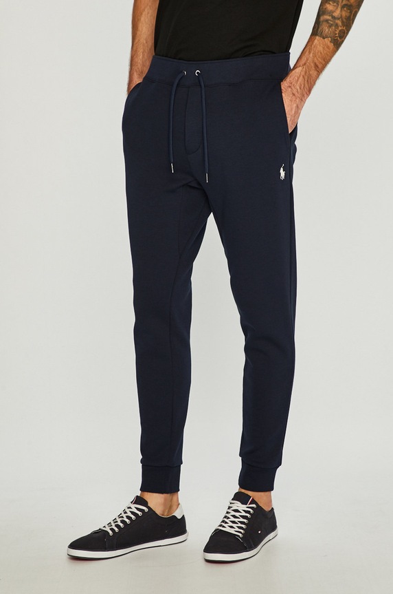 Polo Ralph Lauren - Spodnie 710652314002 z elastanem granatowy 710652314002