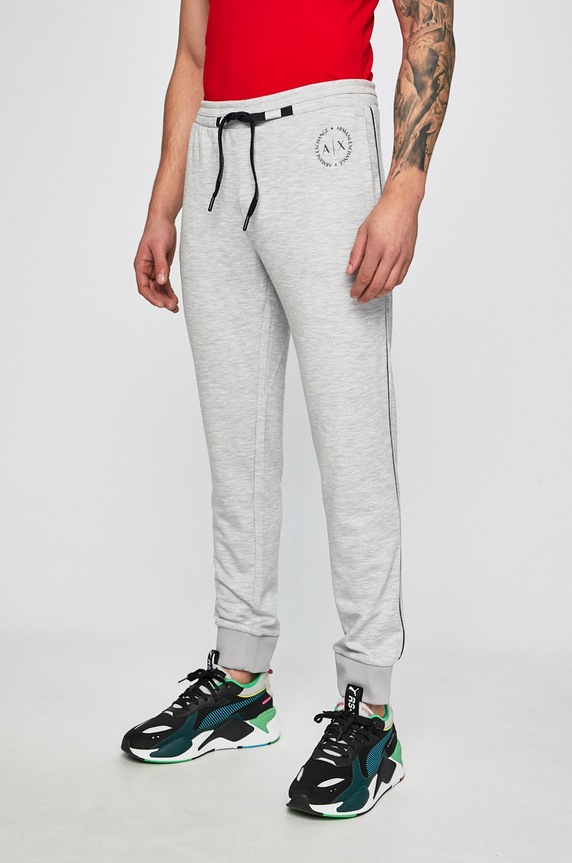 Armani Exchange - Nadrág elasztánnal szürke 8NZP91.Z9N1Z