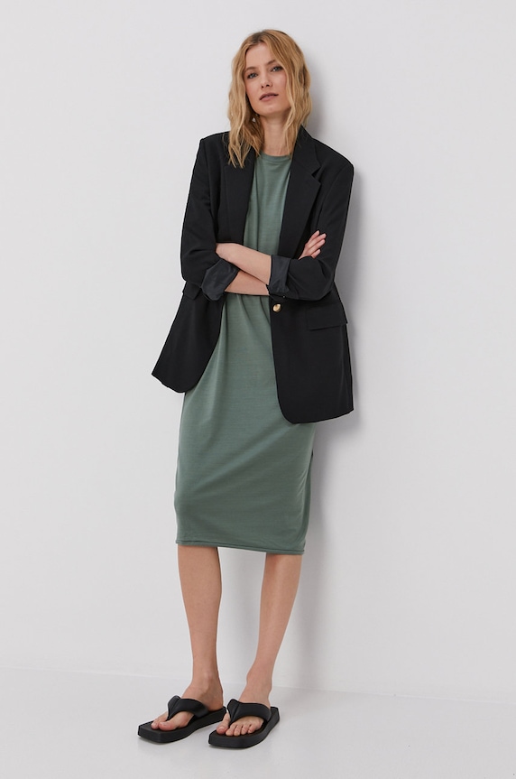Šaty Vero Moda s elastanom zelená 10210479