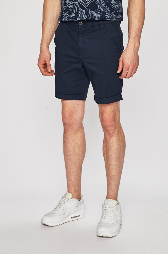 Selected Homme Szorty z elastanem granatowy 16065685