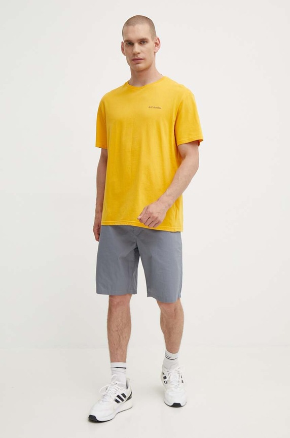 Pamučne kratke hlače Columbia Washed Out 1491953 siva SS26